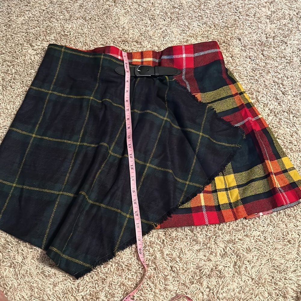 Polo Ralph Lauren - Women’s Wool Checked Mini Skirt - Size 14 - Picture 5 of 6